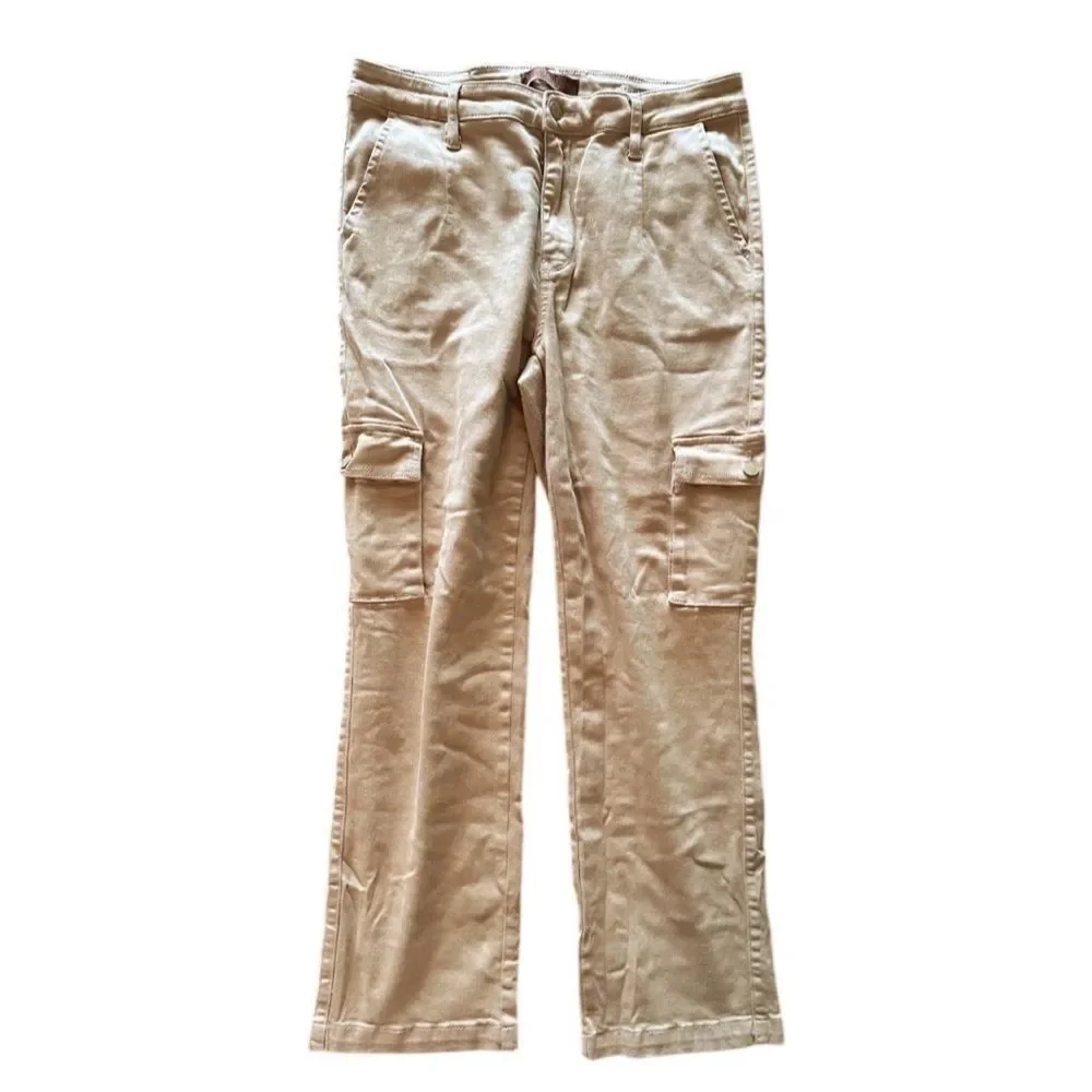 Judy Blue Y2K Khaki Cargo Straight Leg Stretchy‎ Cotton Pants 18W - Picture 4 of 8